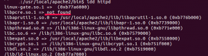ldd httpd